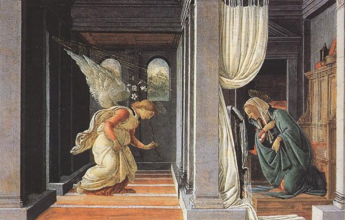 Sandro Botticelli Annunciation (mk36) Sweden oil painting art